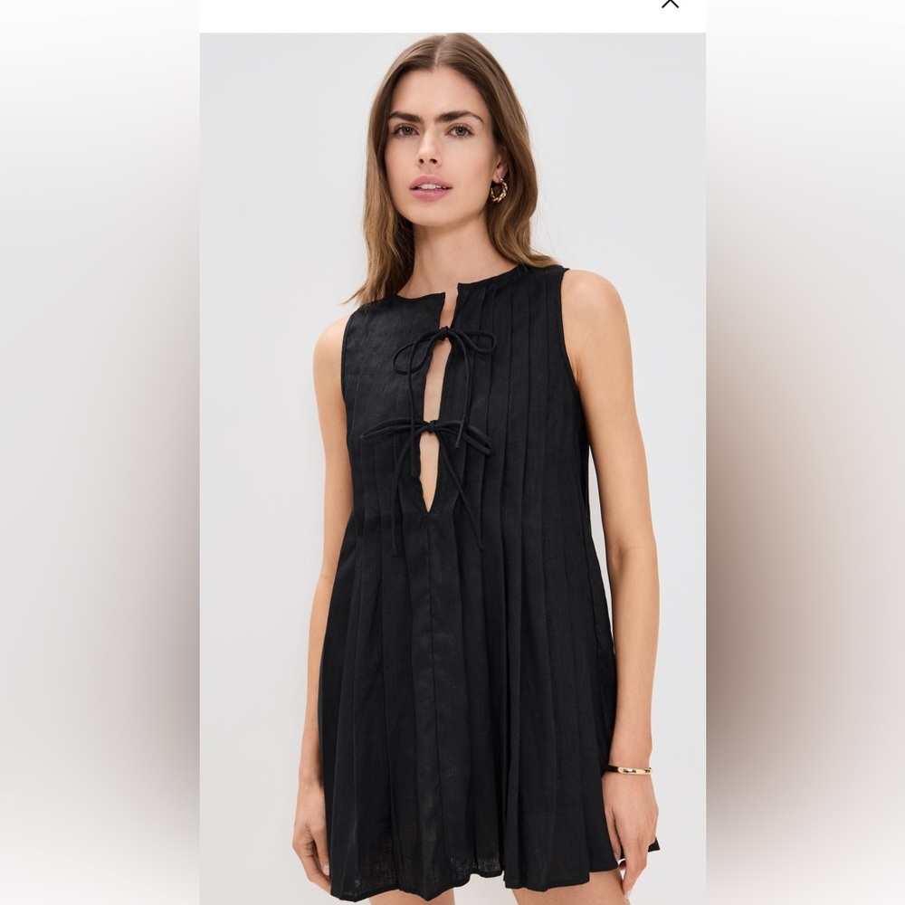 NWT VRG GRL Valeria Linen Mini Dress, small